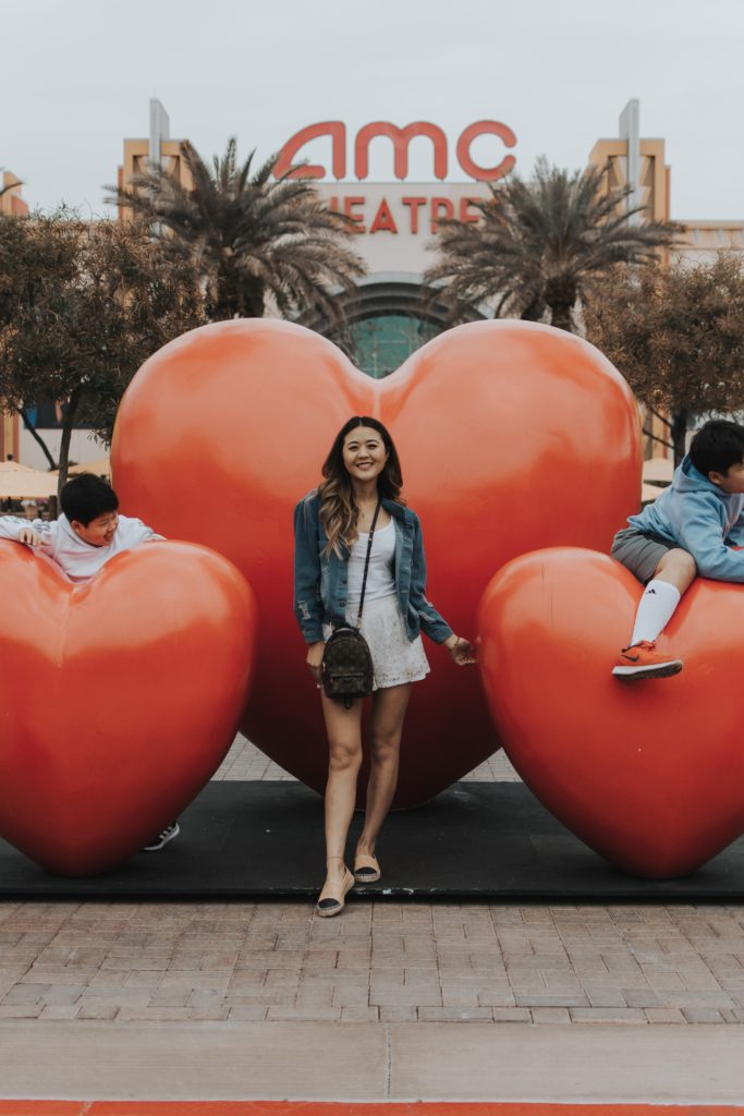 Arizona blogger, Demi Bang, checks out Westgate in Glendale, Arizona for Valentine's Day with her little brothers.