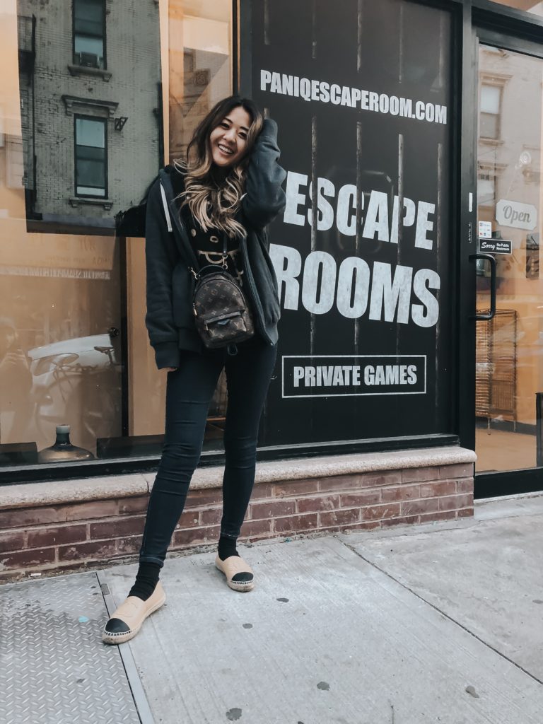 Lifestyle blogger, Demi Bang, attends an escape room at PanIQ Room in New York City!