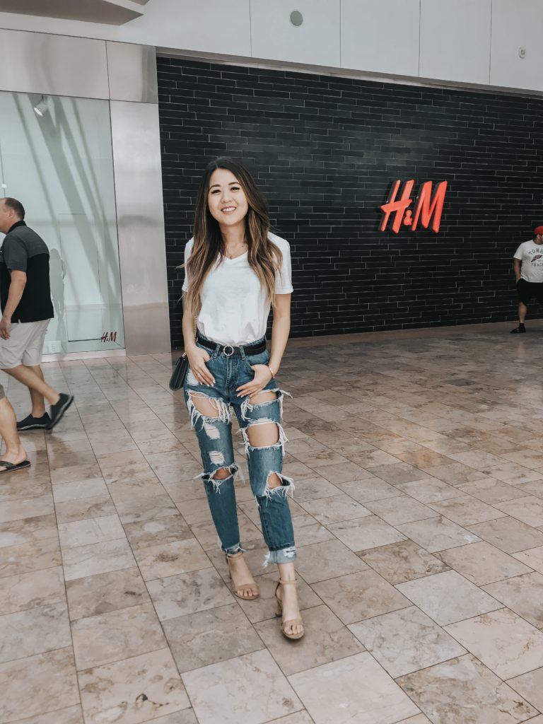 College lifestyle blogger, Demi Bang, at Scottsdale Fashion Square. 