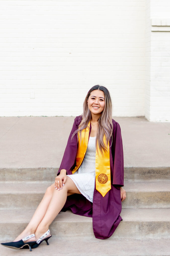 Demi Bang graduates from Arizona State University in 2020 with Communication and Mathematics.