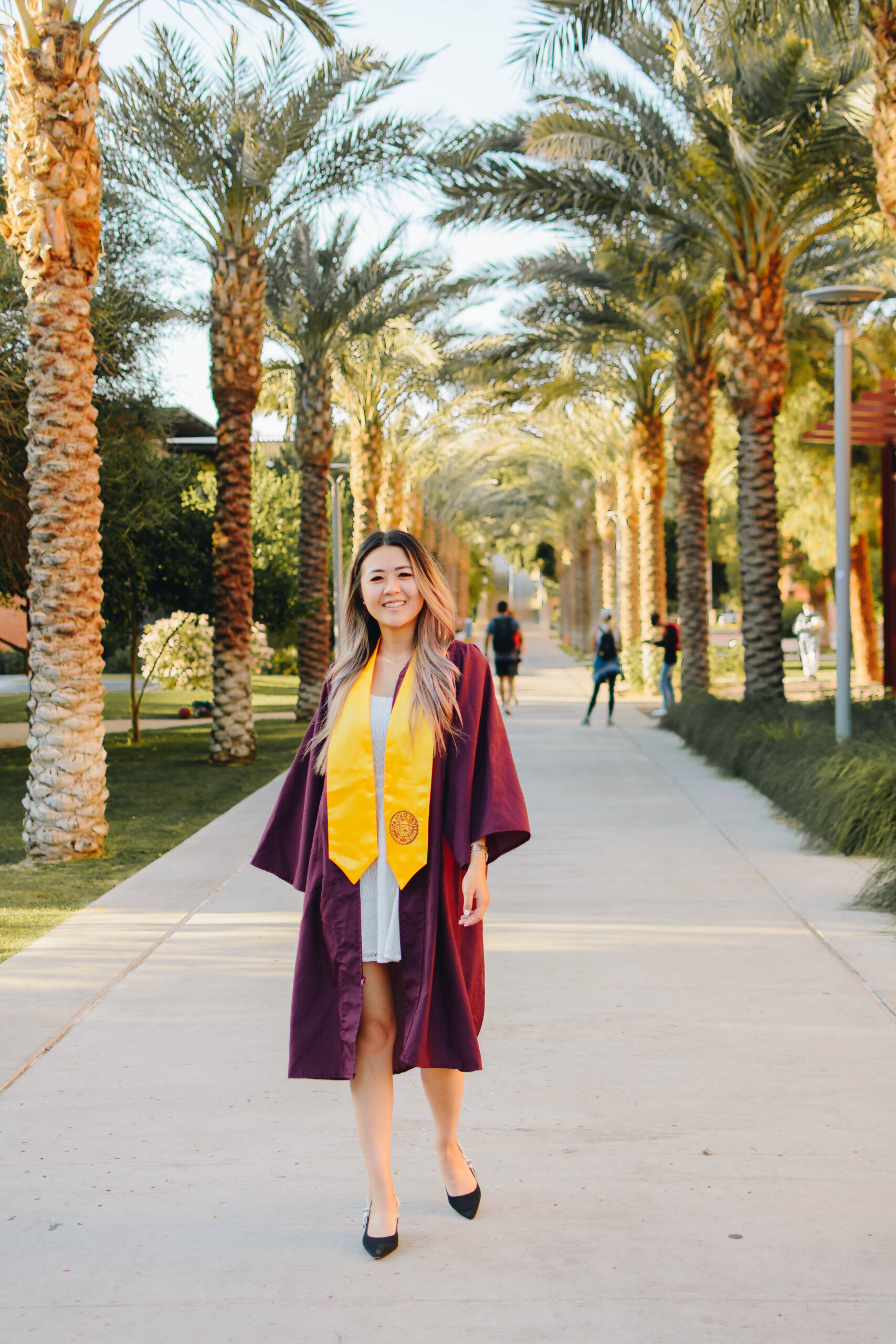 Demi Bang graduates from Arizona State University in 2020 with Communication and Mathematics.