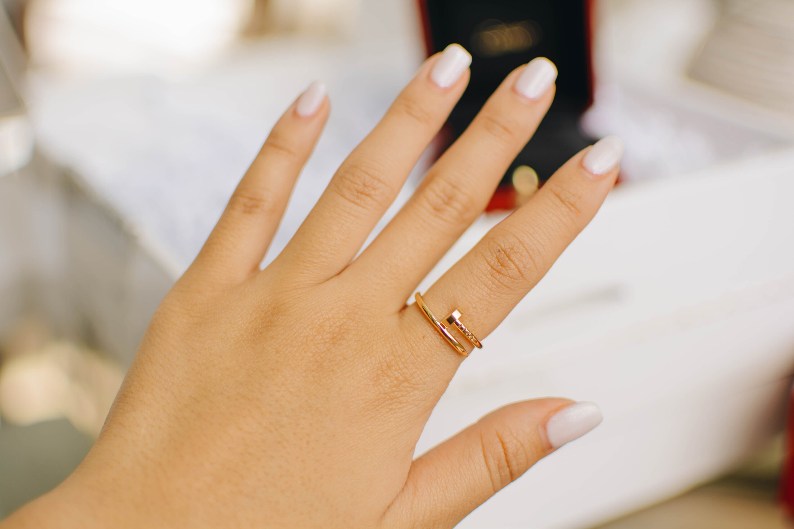 cartier thin nail ring