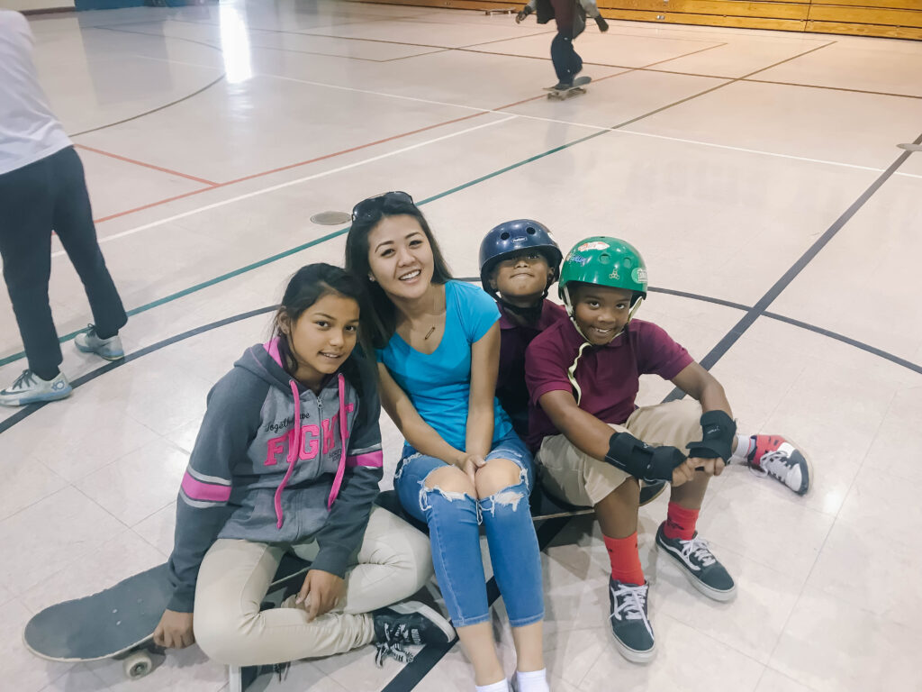 Demi Bang talks about how she volunteers with Skate After School in Phoenix, Arizona.