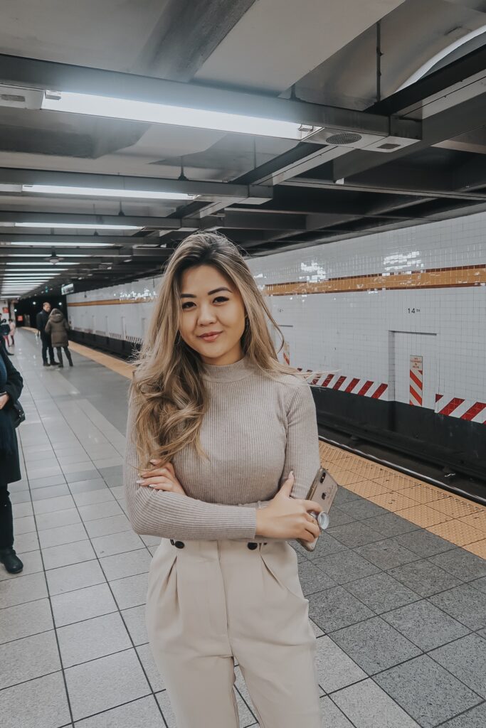 Demi Bang, Arizona lifestyle blogger, visits New York City on a work trip in November 2019.