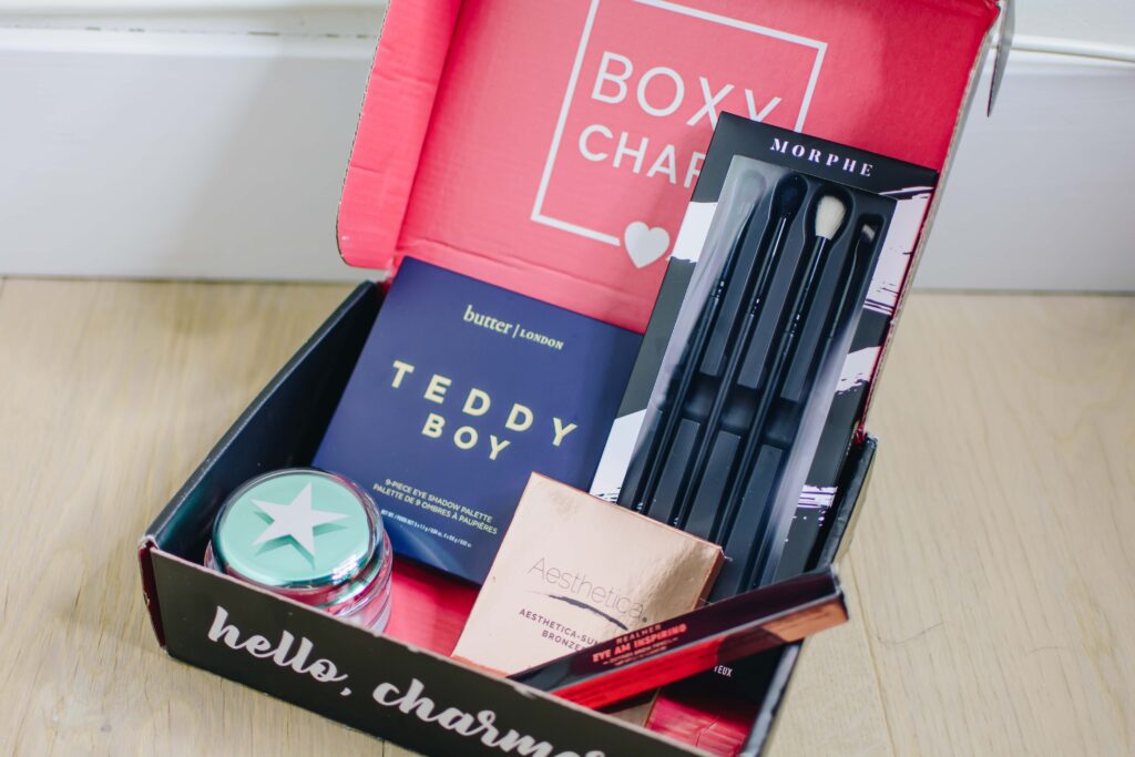An opening of August 2020 BoxyCharm box.