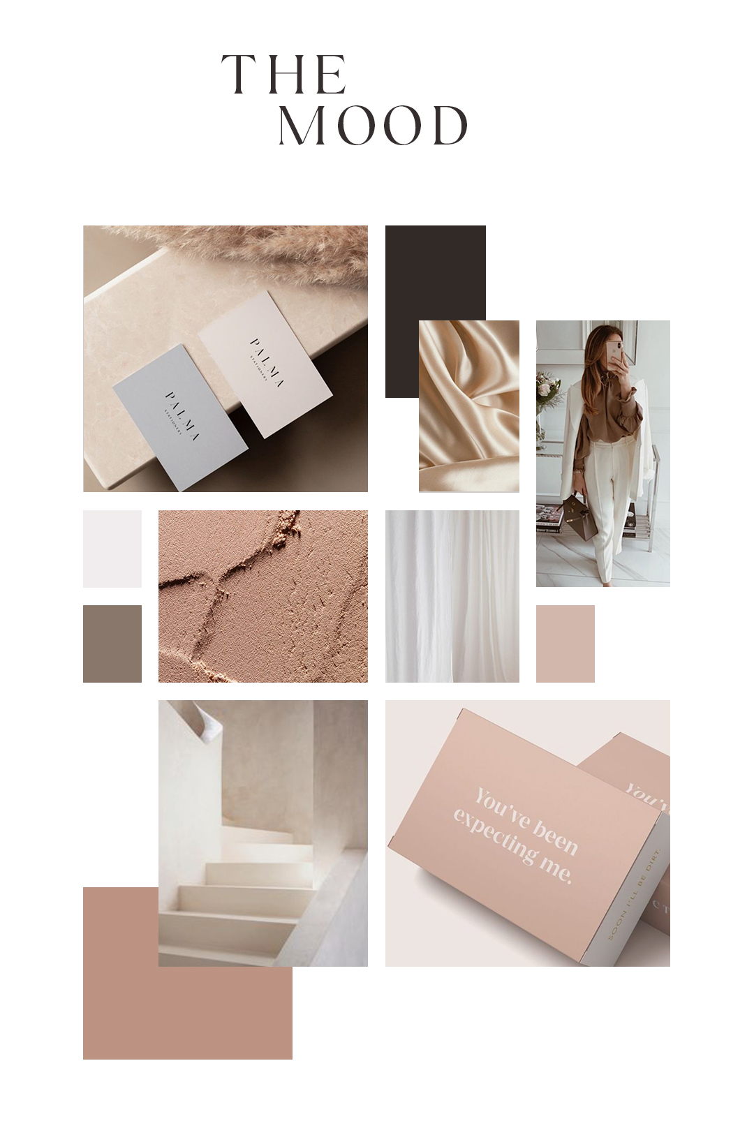 Demi Bang's personal rebranding, Mood Guide by Rouse Creative.