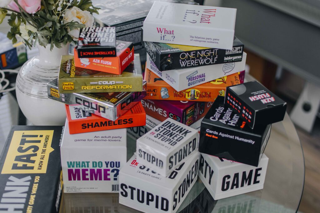 Games you need to host a game night.