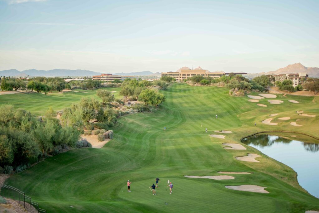 The view of the golf course at Westin Kierland in Phoenix, Arizona.