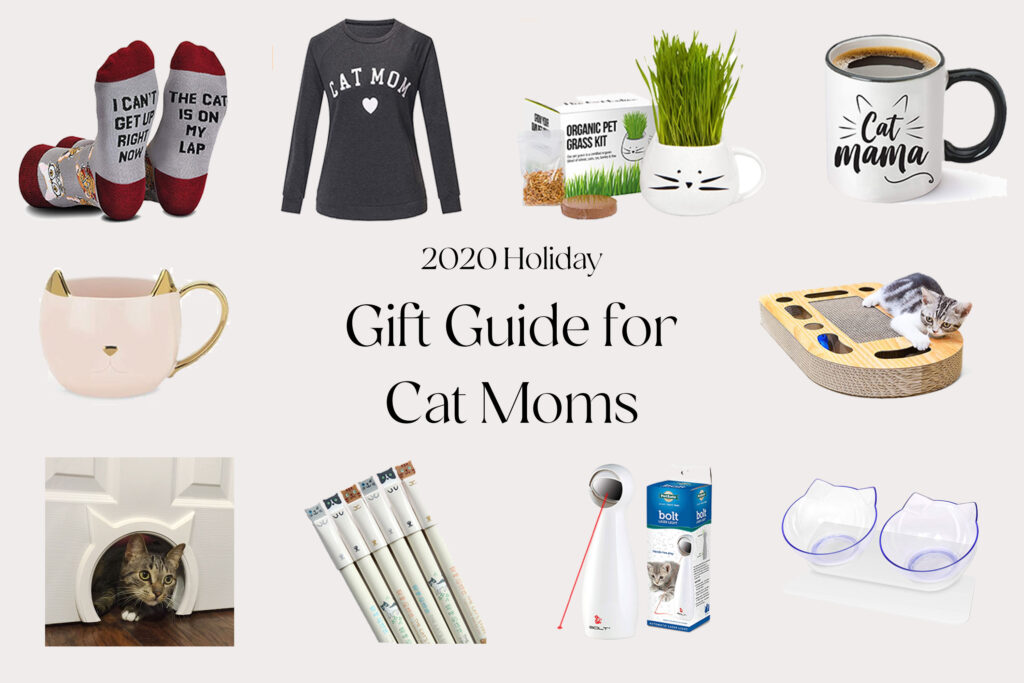 Holiday gift ideas for cat owners and cat moms.