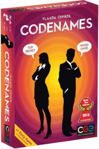 Holiday Gift Guide for Game Lovers for Family Games including CodeNames.