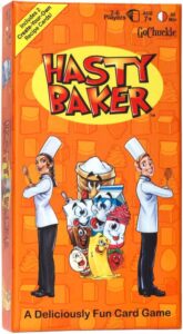 Holiday Gift Guide for Game Lovers for Family Games including Hasty Baker.