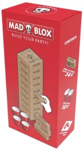 Holiday Gift ideas for Game Lovers for Drinking Games including MadBlox.
