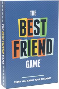Holiday Gift Guide for Game Lovers for Party Games including The Best Friend Game.