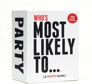 Holiday Gift Guide for Game Lovers for Family Games including Who's Most Likely To...