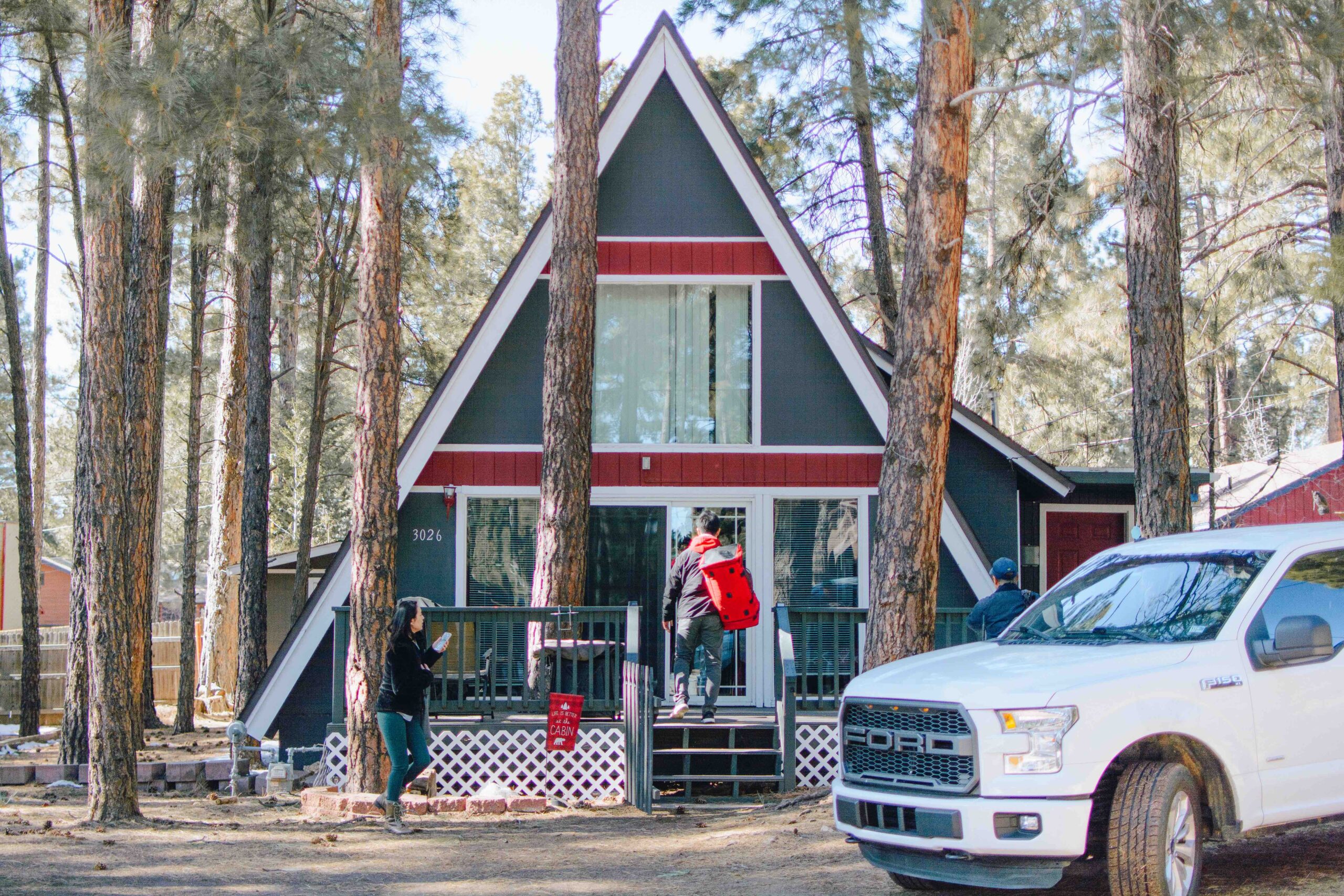A-Frame Cabin in Flagstaff, Arizona.