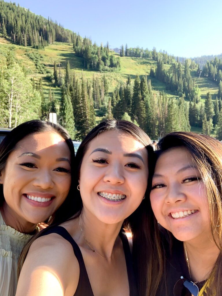 Arizona influencer Demi Bang and her cousins visiting Park City, Utah.
