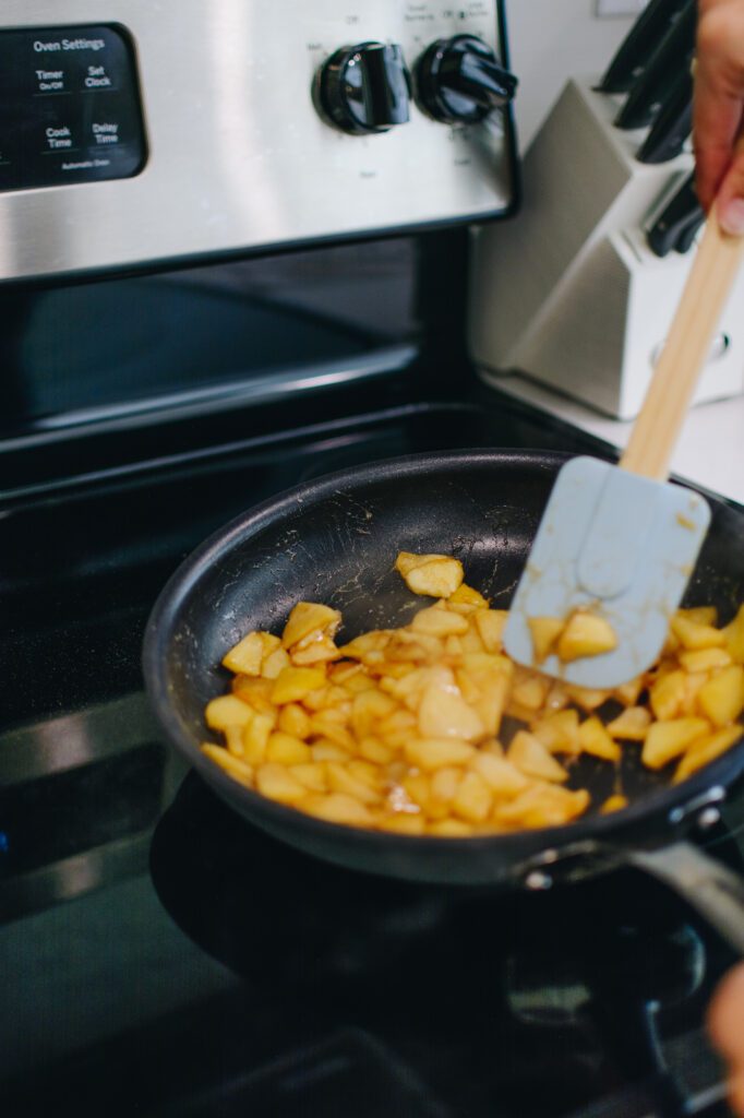 Arizona blogger Demi Bang shares how she making apple filling for pastries.
