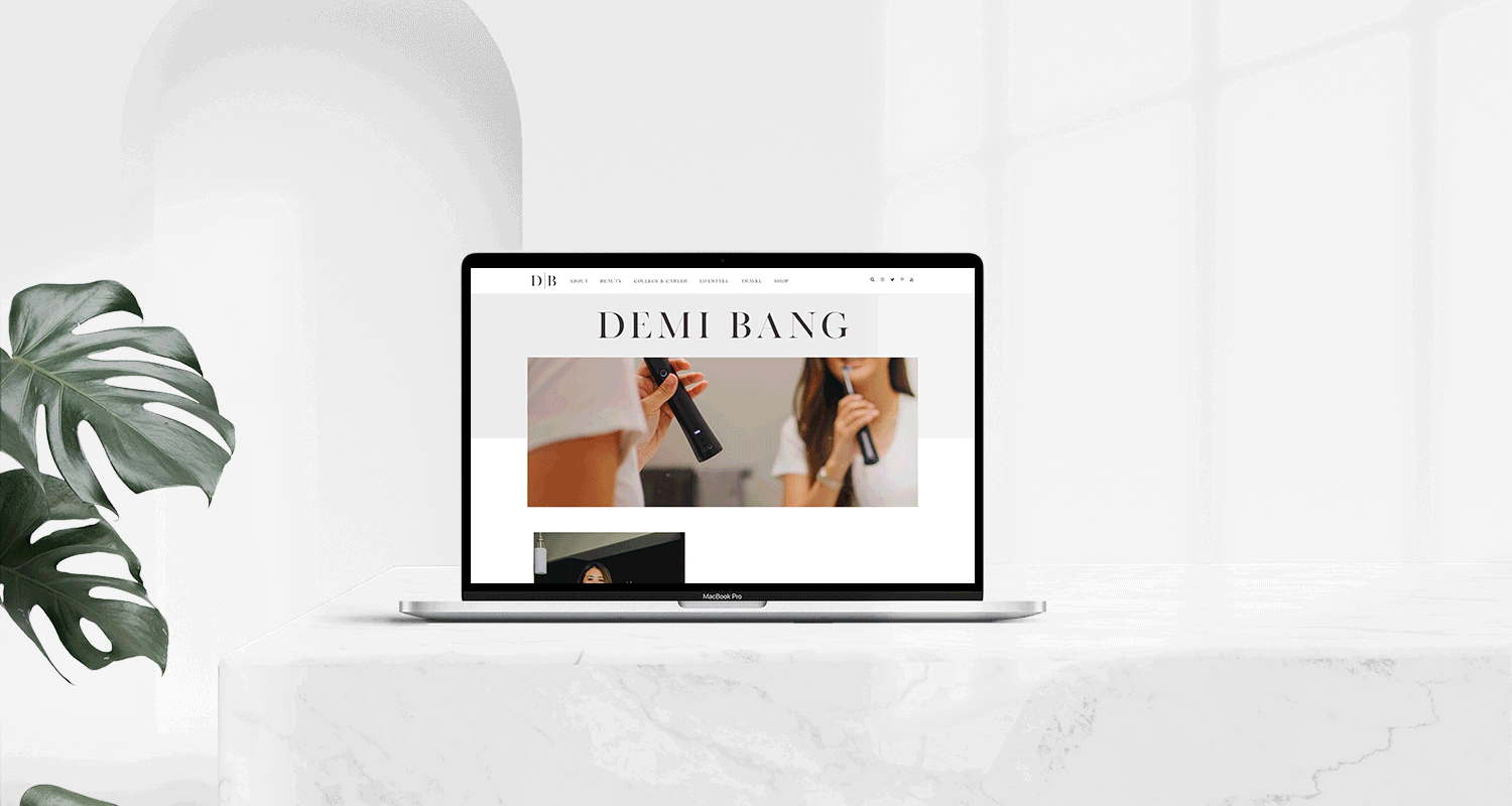Arizona blogger Demi Bang shares her website in 2020.