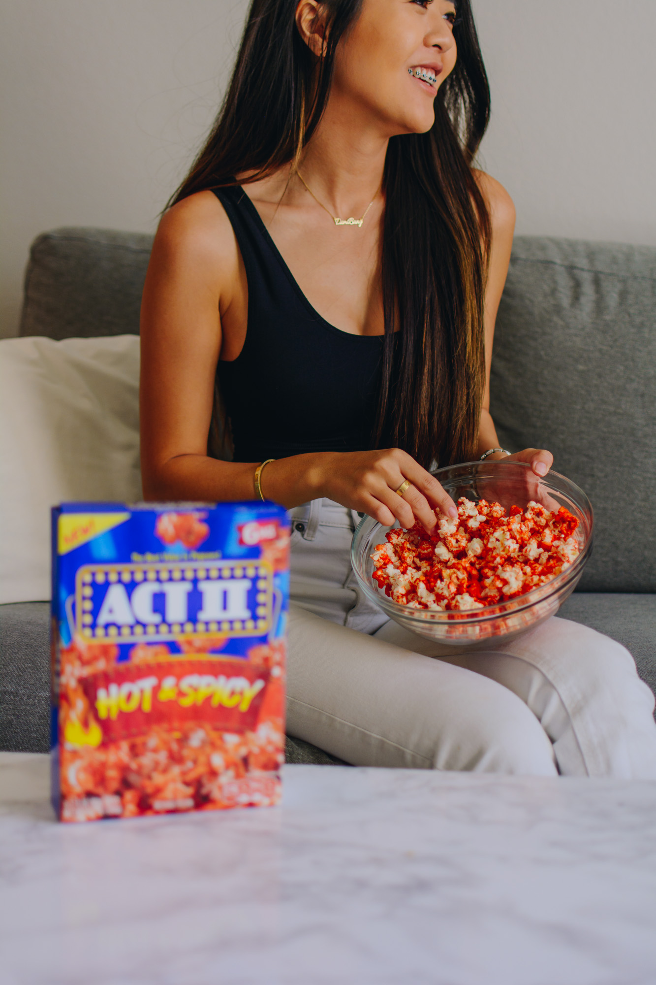 Arizona blogger Demi Bang talks about kicking things up a notch with these ACT II Hot & Spicy Popcorn.