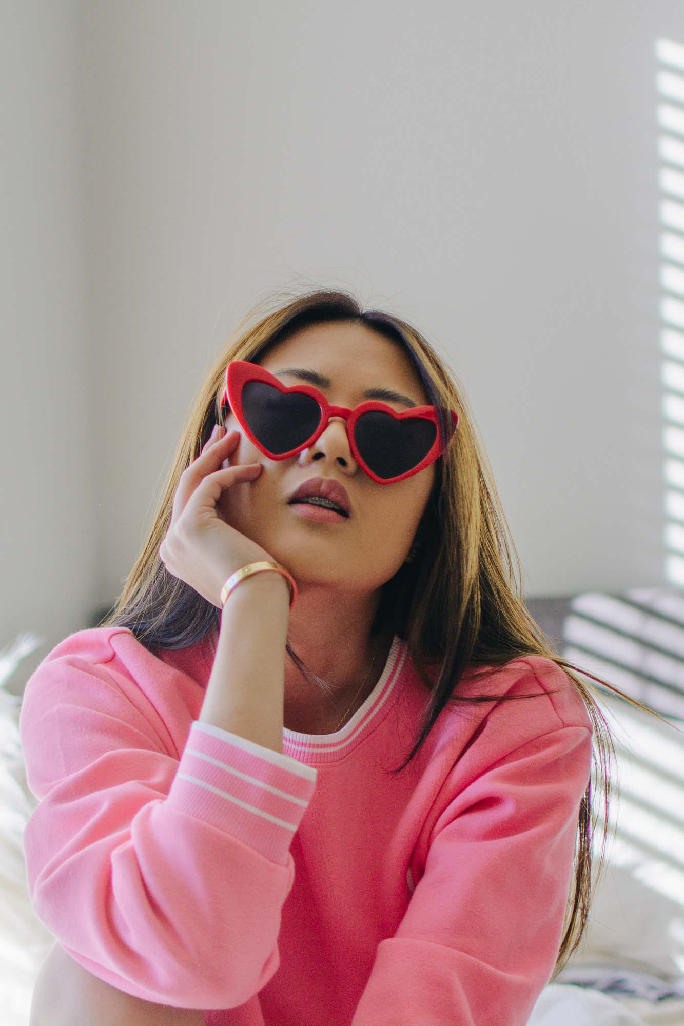 Lifestyle blogger Demi Bang celebrating 14 Days of Valentine's Day.