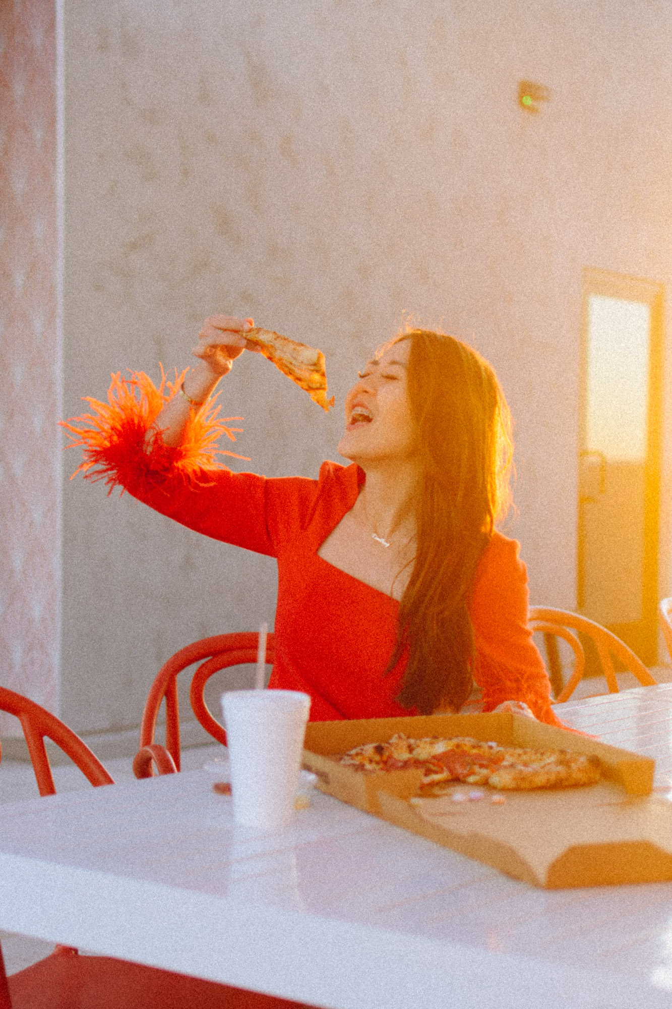 Arizona blogger Demi Bang celebrates National Pizza Day.