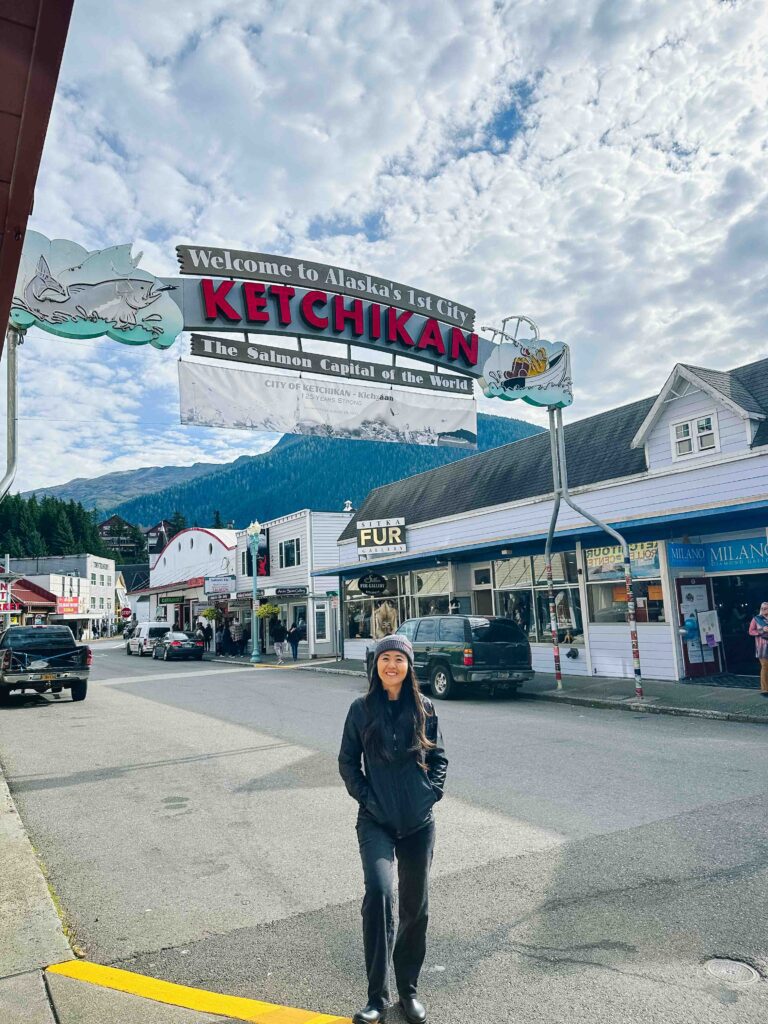 Demi Bang in Ketchikan during a Princess Discovery cruise to Alaska.
