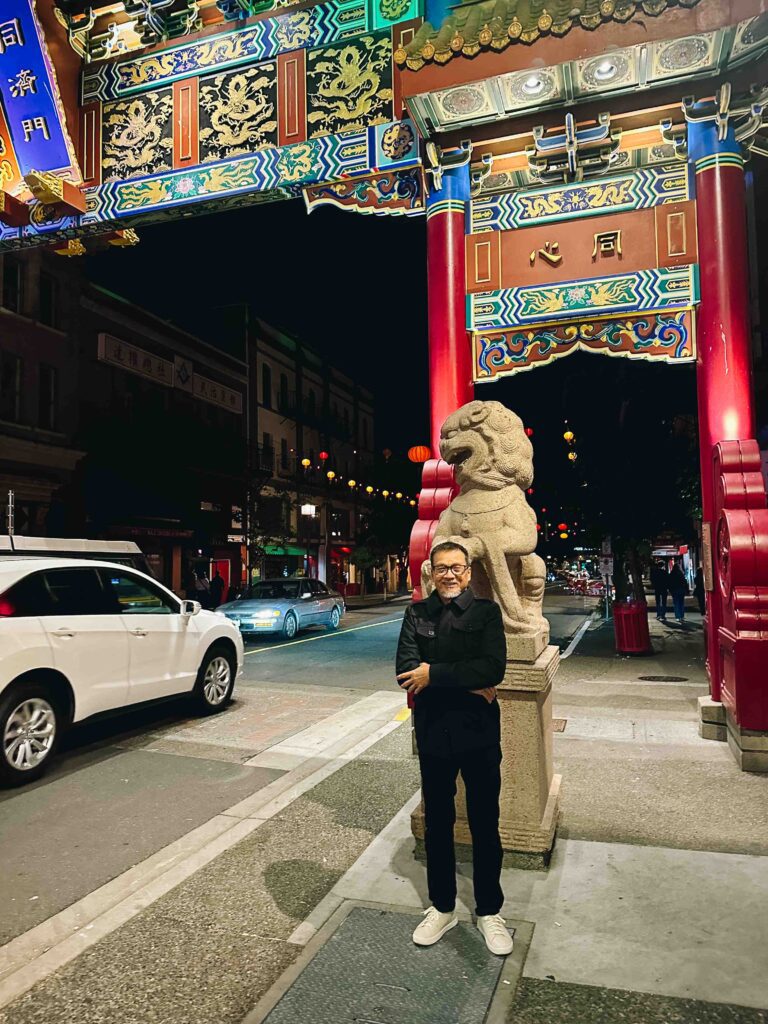 Exploring Chinatown in Victoria, BC.